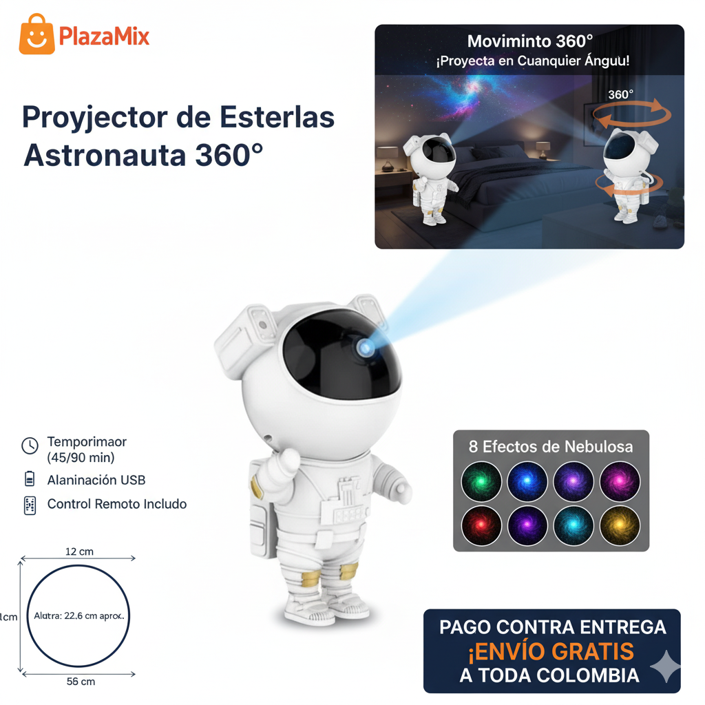 Astronauta Proyector De Estrellas Galaxi